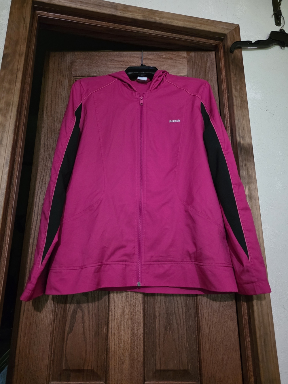 Reebok Pink Full-Zip Hooded Jacket